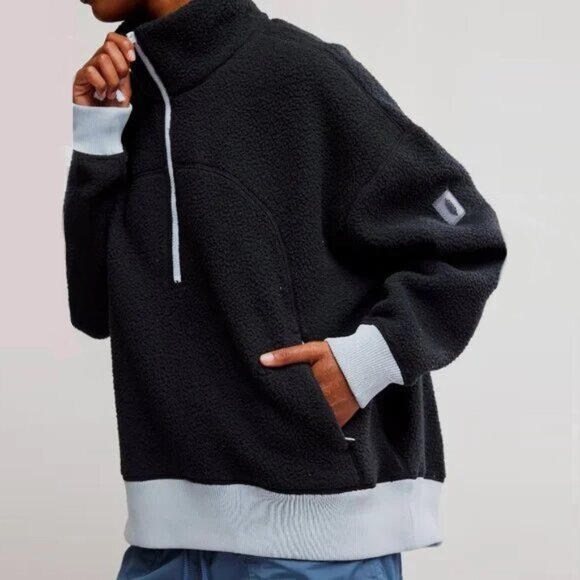 Free People Movement Hit The Slopes Quarter Zip Fleece Pullover NWT - Picture 4 of 10